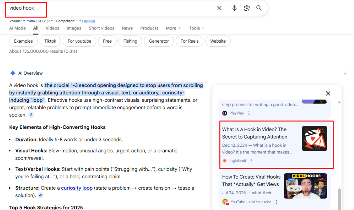 Blog from Inglelandi "What is a Hook in a Video? The Secret to Capturing Attention".